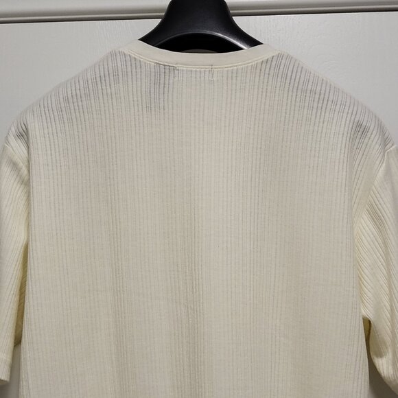 Crazy Horse Claiborne T Shirt Rib Knit Mens Large Combed Cotton Made in Peru - Picture 9 of 13